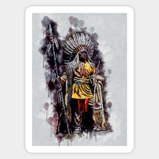 Discover the enchanting world of Native American art Sticker